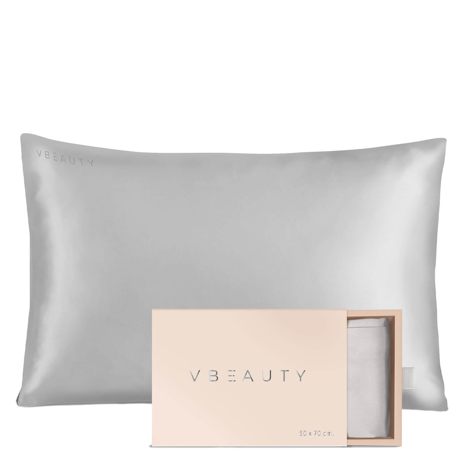 Produktbild von VBEAUTY Tools - Beauty Seidenkissen Silber