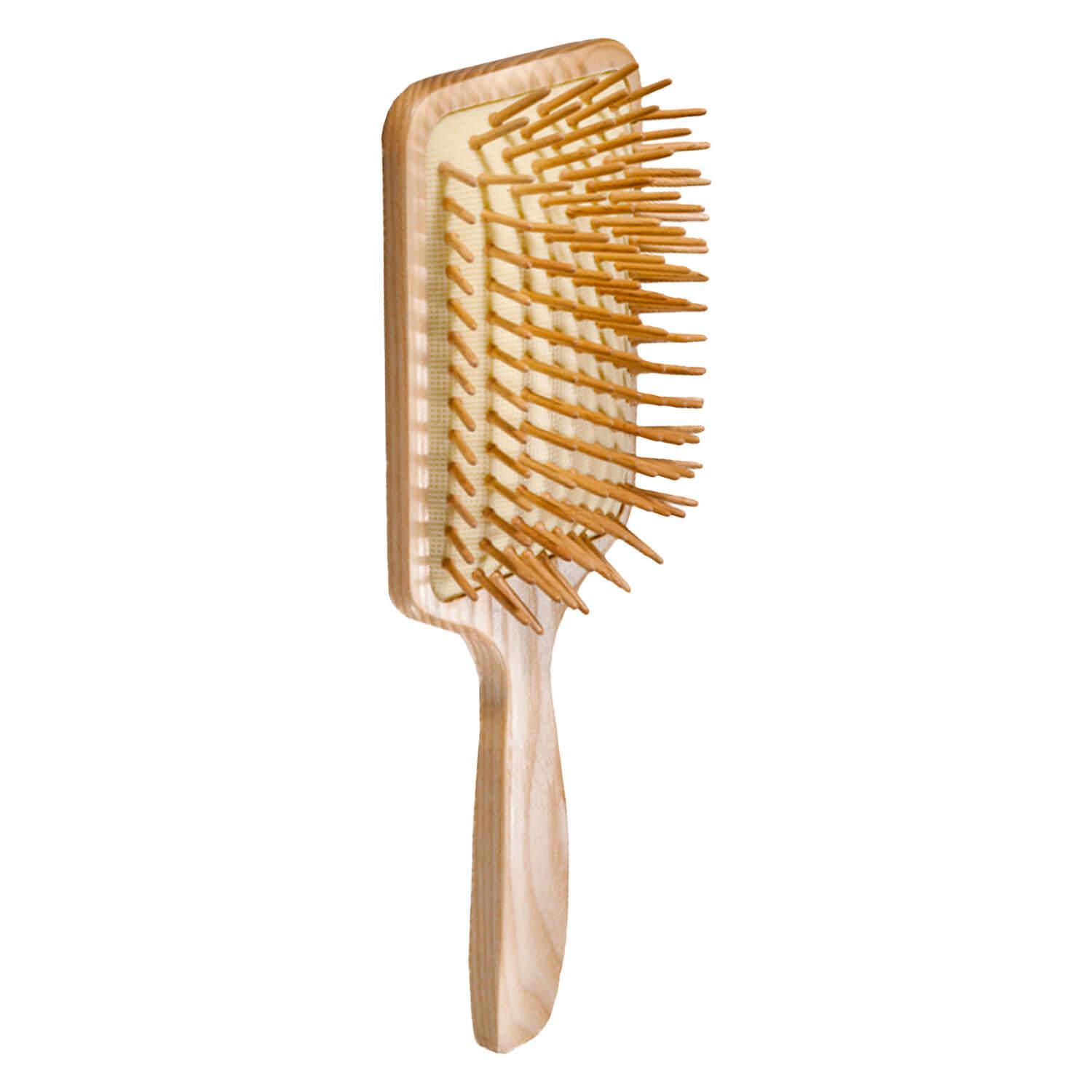 Trisa Hair Care - Natural Brilliance Antistatic & Massage Paddle Wooden Pins
