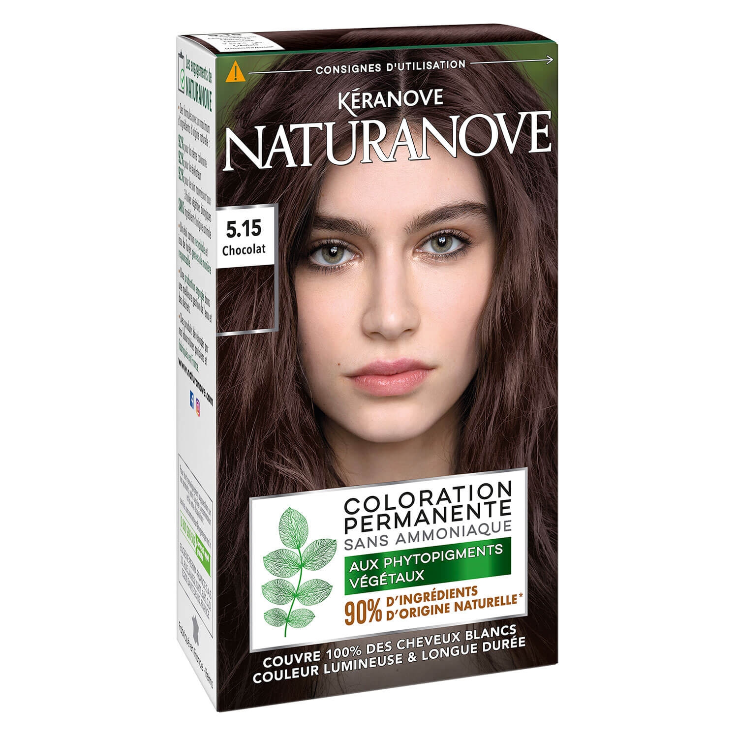 Produktbild von Naturanove - Dauerhafte Haarfarbe Schokolade 5.15