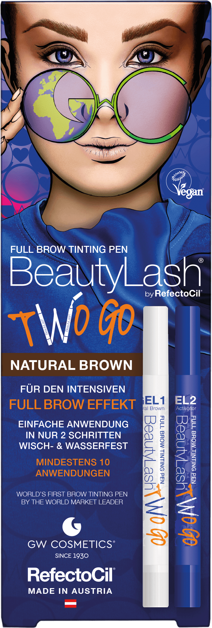 Image du produit de Full Brow Tinting Pen Two Go - Natural Brown