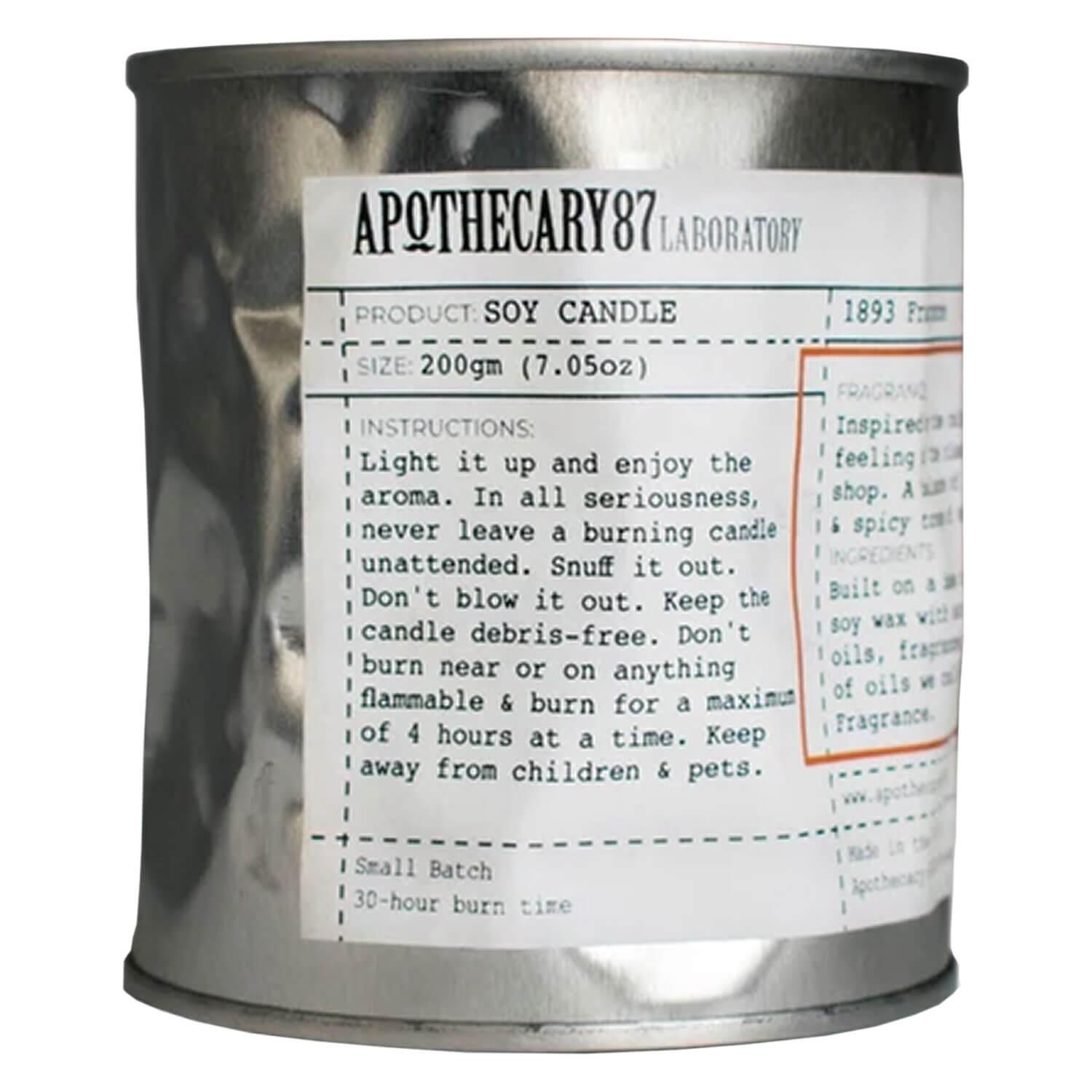 Apothecary87 Grooming - Soy Candle 1893 Fragrance