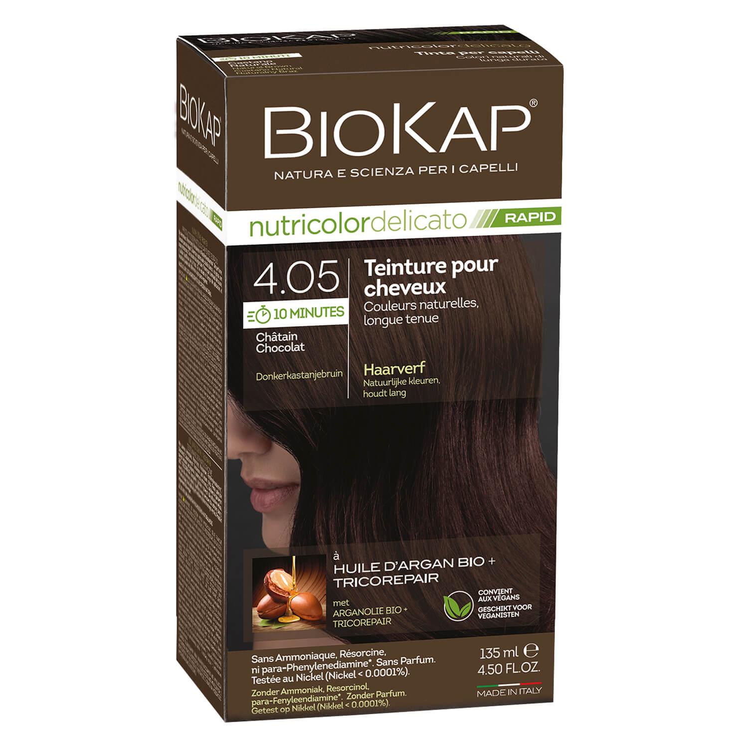 BIOKAP Nutricolor - Permanent Hair Dye Chocolate Chestnut 4.05