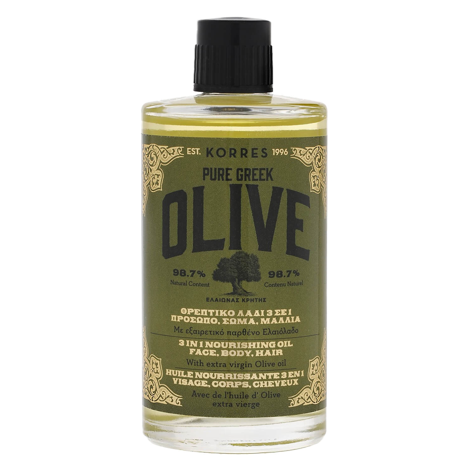 Produktbild von Korres Care - Pure Greek Olive 3 In 1 Nourishing Oil