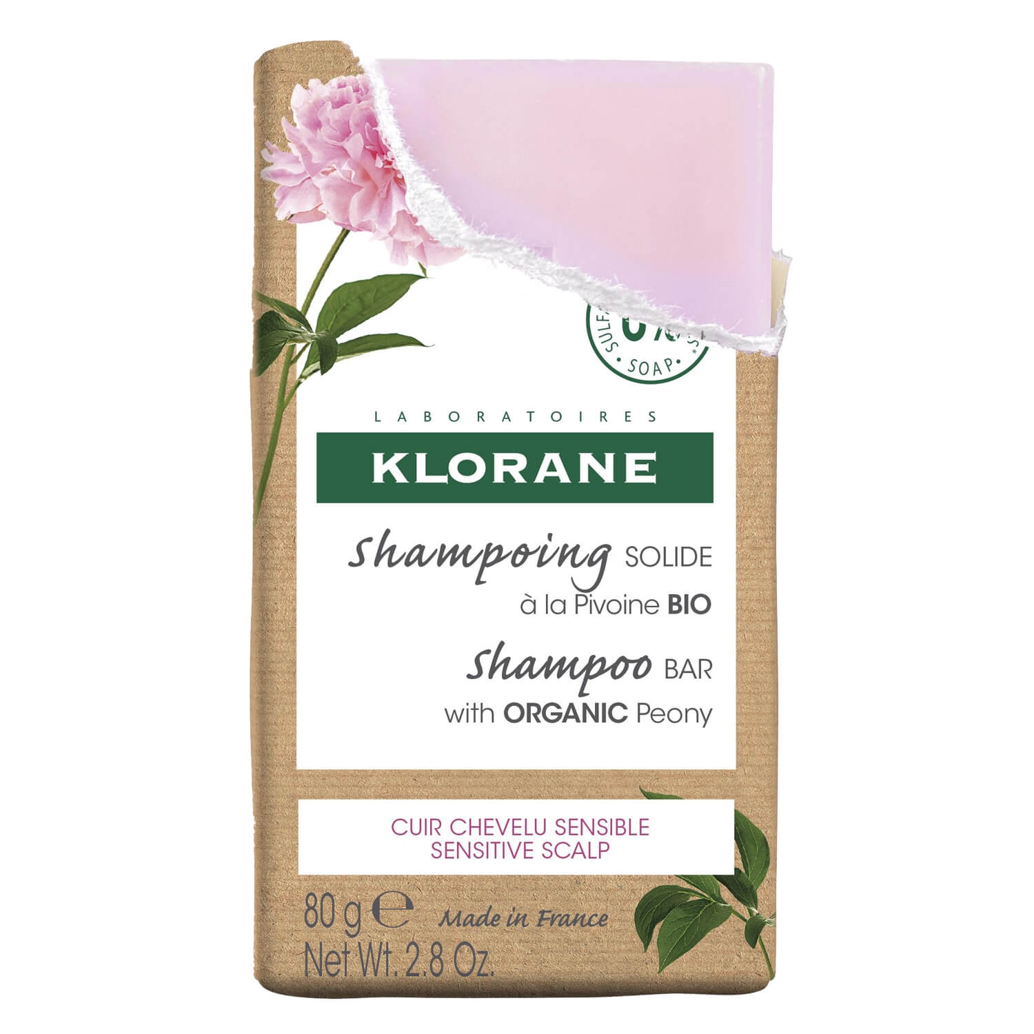 Product image from KLORANE Hair -Pfingstrosen Shampoo Bar Bio