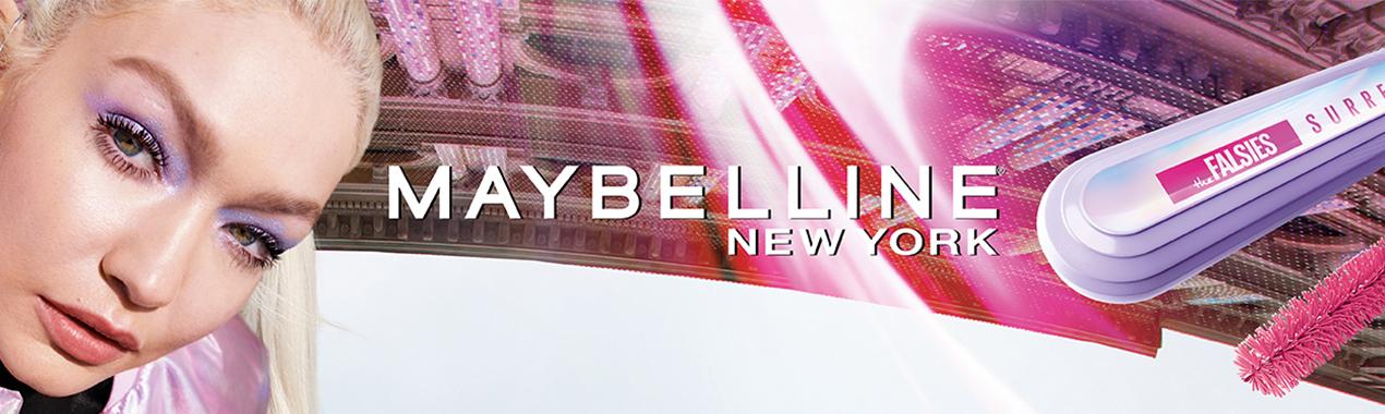 Brand banner from Maybelline New York